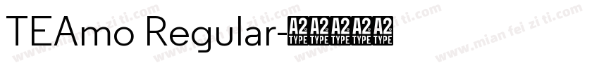 TEAmo Regular字体转换